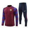 FC Barcelona Trainingsjack Pak Quarter-zip 2023-24 Rode - Heren